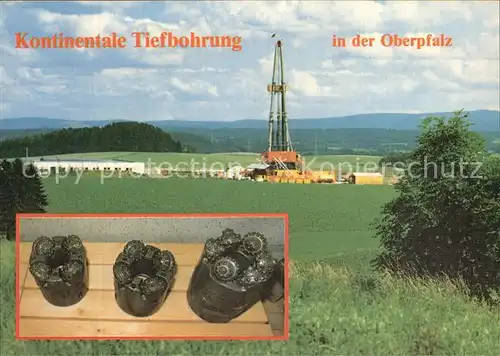 AK / Ansichtskarte Bergbau Mining Kontinentale Tiefbohrung Oberpfalz Bohrwerkzeuge Kat. Rohstoffe Commodities