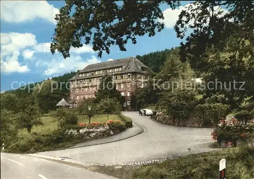 AK / Ansichtskarte Helmarshausen Sanatorium Haus Kleine am Reinhardswald 1000jaehrige Stadt im Diemeltal Kat. Bad Karlshafen