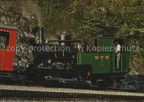 AK / Ansichtskarte Brienz Rothornbahn Lokomotive Kat. Eisenbahn