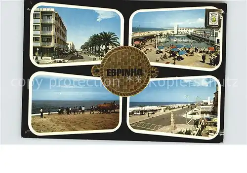 AK / Ansichtskarte Espinho Portugal Strand Promenade Hafen 