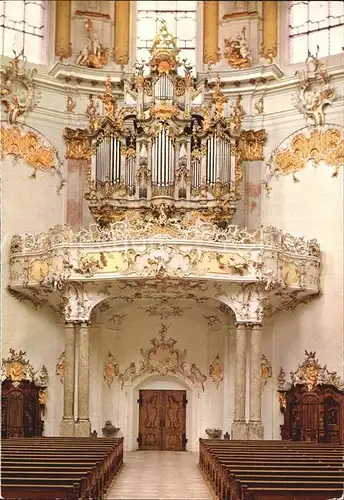 AK / Ansichtskarte Kirchenorgel Benedictiner Abtei Ettal Abteikirche  Kat. Musik