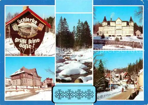 AK / Ansichtskarte Schierke Harz Kalte Bode Ferienheim Brockenscheideck Rat der Gemeinde Thaelmann Strasse Kat. Schierke Brocken