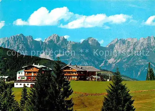AK / Ansichtskarte Kirchberg Tirol Alpengasthof Maierl gegen Wilden Kaiser Kaisergebirge Kat. Kirchberg in Tirol