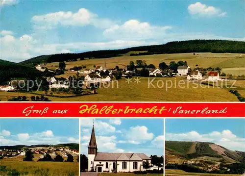 AK / Ansichtskarte Halberbracht Panorama Kirche Kat. Lennestadt
