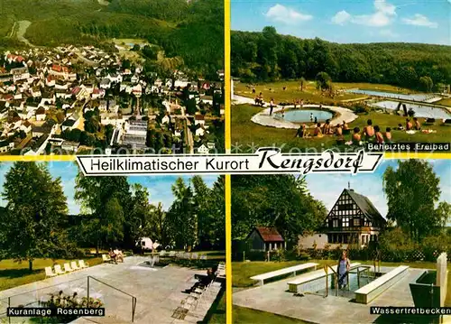 AK / Ansichtskarte Rengsdorf Fliegeraufnahme Freibad Wassertretbecken Kuranlage Rosenberg Kat. Rengsdorf