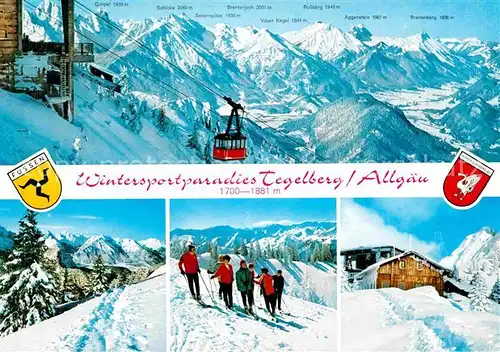 AK / Ansichtskarte Seilbahn Tegelberg Skifahren Fuessen Kat. Bahnen