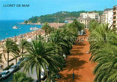 AK / Ansichtskarte Lloret de Mar Vista del Paseo Jacinto Verdaguer Playa Kat. Costa Brava Spanien