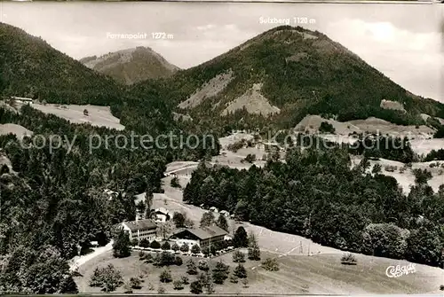 AK / Ansichtskarte Brannenburg Fliegeraufnahme Erholungsheim D.P.G. Kat. Brannenburg