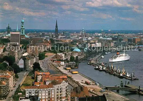 AK / Ansichtskarte Hamburg uebersicht Hafen Kat. Hamburg