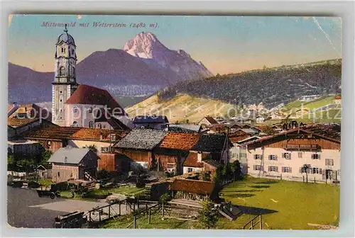 AK / Ansichtskarte Mittenwald Bayern Wetterstein  Kat. Mittenwald