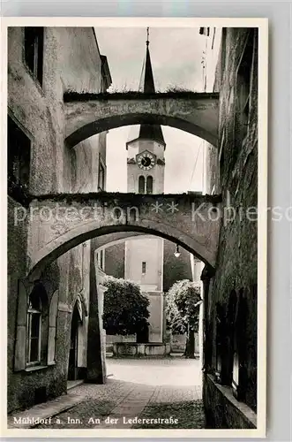 AK / Ansichtskarte Muehldorf Inn Ledererstrasse Kirche Kat. Muehldorf a.Inn