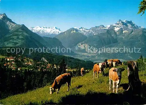 AK / Ansichtskarte Villars sur Ollon Panorama et Dents du Midi Kat. Villars sur Ollon