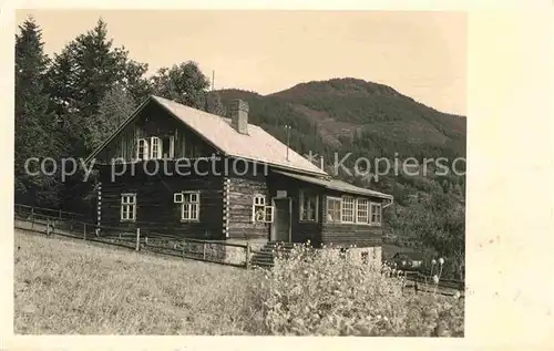 AK / Ansichtskarte Moravsky Krumlov Blockhaus Kat. Maehrisch Kromau