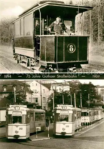 AK / Ansichtskarte Strassenbahn 75 Jahre Gothaer Strassenbahn Gotha Kat. Strassenbahn