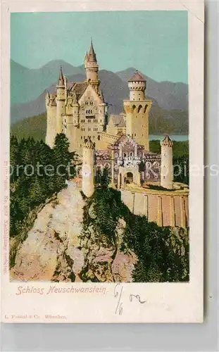 AK / Ansichtskarte Fuessen Allgaeu Schloss Neuschwanstein Kat. Fuessen