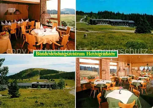 AK / Ansichtskarte Feldberg Schwarzwald Bundesleistungszentrum Herzogenhorn Restaurant Kat. Feldberg (Schwarzwald)