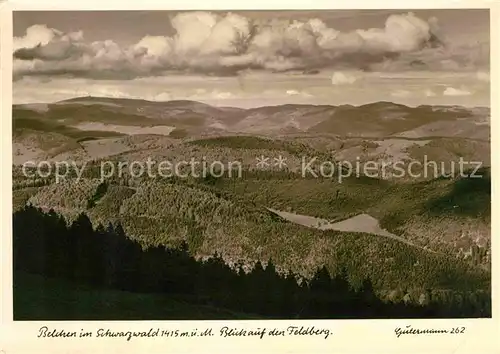 AK / Ansichtskarte Belchen Baden Panorama Schwarzwald mit Blick auf den Feldberg Kat. Neuenweg