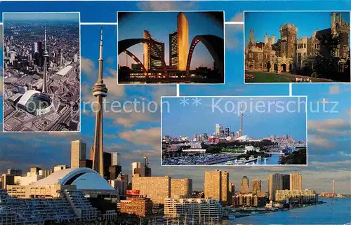 AK / Ansichtskarte Toronto Canada Views of the City Downtown CN Tower Rogers Centre Kat. Ontario