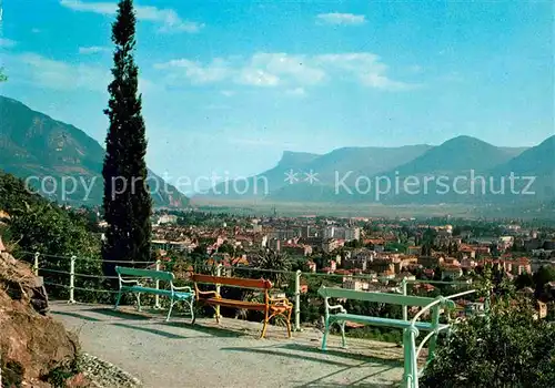 AK / Ansichtskarte Meran Merano Panorama Passeggiata Tappeiner Alpen