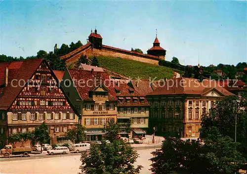 AK / Ansichtskarte Esslingen Neckar Marktplatz mit Burg Kat. Esslingen am Neckar