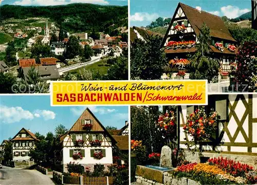 AK / Ansichtskarte Sasbachwalden Teilansichten Wein und Blumenort Kat. Sasbachwalden