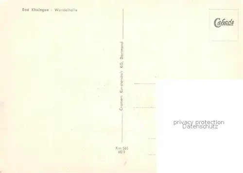 AK / Ansichtskarte Bad Kissingen Wandelhalle Kat. Bad Kissingen