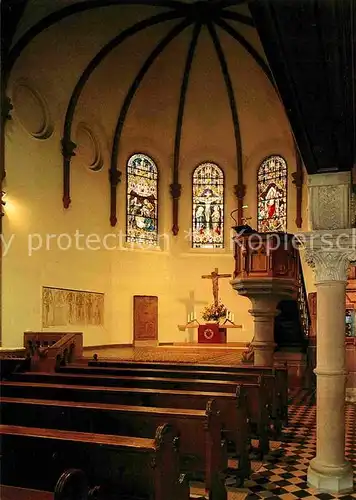 AK / Ansichtskarte Badenweiler Evangelische Kirche Innenansicht Kirchenfenster erbaut Ende 19. Jhdt. Kat. Badenweiler