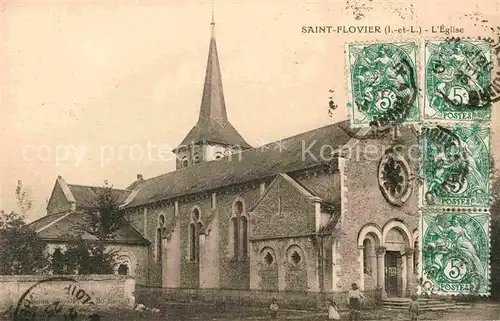 AK / Ansichtskarte Saint Flovier Eglise  Kat. Saint Flovier