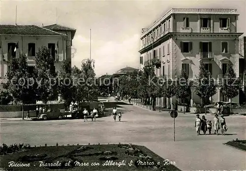 AK / Ansichtskarte Riccione Piazzale al Mare con Alberghi S. Marco e Rizz