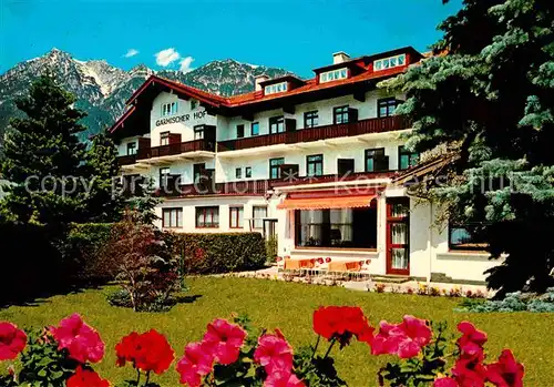 AK / Ansichtskarte Garmisch Partenkirchen Hotel Garmischer Hof Kat. Garmisch Partenkirchen