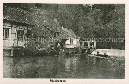 AK / Ansichtskarte Blaubeuren Muehle Blautopf Kat. Blaubeuren