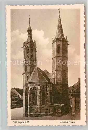 AK / Ansichtskarte Villingen Schwenningen Muenster Turm Kat. Villingen Schwenningen