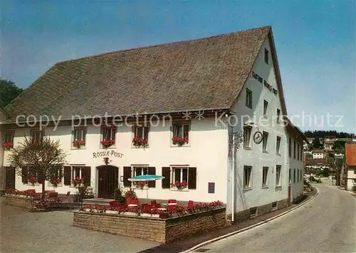 AK / Ansichtskarte Unterkirnach Hotel Roessle Post Kat. Unterkirnach