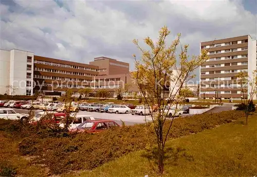 AK / Ansichtskarte Karlsruhe Baden St Vincentius Krankenhaus Parkplatz