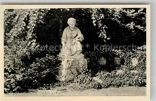 AK / Ansichtskarte Schutterwald Trauernde Frau vom Krieger und Heimatdenkmal Kat. Schutterwald