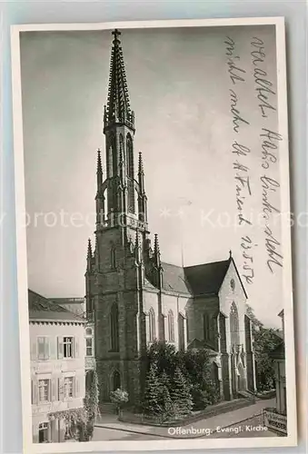 AK / Ansichtskarte Offenburg Evangelische Kirche Kat. Offenburg