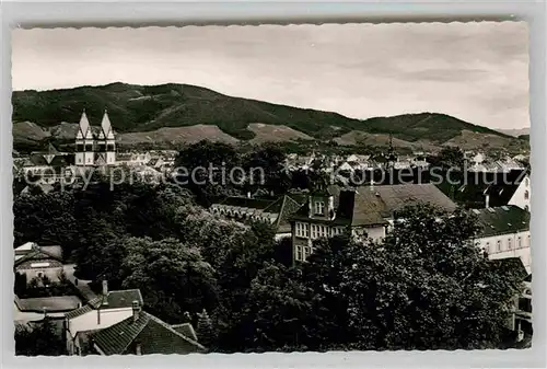 AK / Ansichtskarte Offenburg Stadtbild mit Dreifaltigkeitskirche und Lehr und Erziehungsinstitut Kloster Schwarzwald Kat. Offenburg