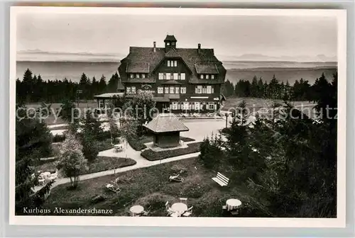 AK / Ansichtskarte Kniebis Freudenstadt Kurhaus Alexanderschanze Kat. Freudenstadt