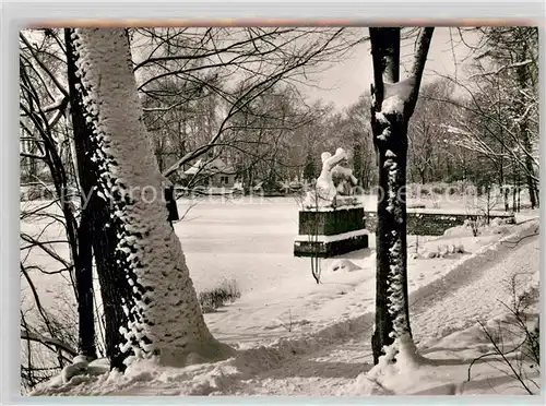 AK / Ansichtskarte Tuebingen Anlagensee Winter Kat. Tuebingen