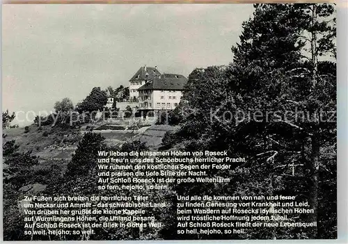 AK / Ansichtskarte Unterjesingen Genesungsheim Schloss Roseck  Kat. Tuebingen