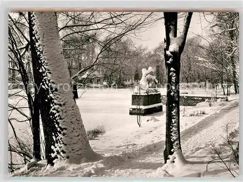 AK / Ansichtskarte Tuebingen Anlagensee Winter Kat. Tuebingen