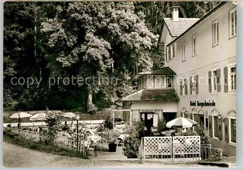 AK / Ansichtskarte Marxzell Waldhotel Bergschmiede Hirschgehege Kat. Marxzell