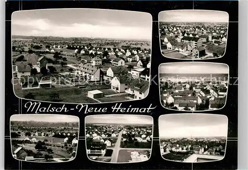 AK / Ansichtskarte Malsch Karlsruhe Neue Heimat Panoramen Kat. Malsch