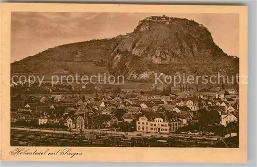 AK / Ansichtskarte Singen Hohentwiel Paniarama Ruine Kat. Singen (Hohentwiel)