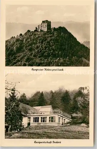 AK / Ansichtskarte Biberach Baden Burgruine Hohengeroldseck Burgwirtschaft Kat. Biberach Kinzigtal