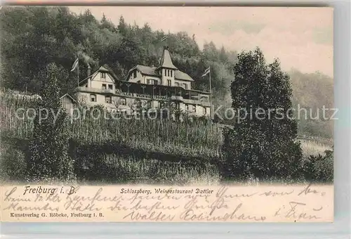 AK / Ansichtskarte Freiburg Breisgau Schlossberg Weinretsurant Kat. Freiburg im Breisgau