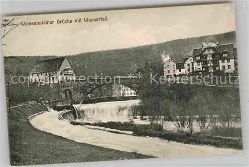 AK / Ansichtskarte Pforzheim Weissensteiner Bruecke mit Wasserfall Kat. Pforzheim