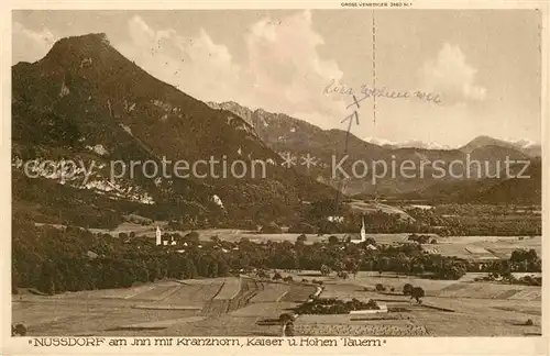 AK / Ansichtskarte Nussdorf Inn Kranzhorn Kaiser Hohen Tauern Kat. Nussdorf a.Inn