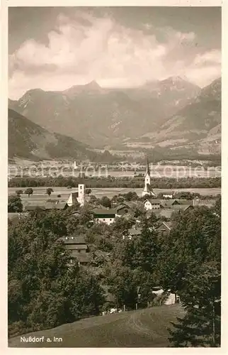 AK / Ansichtskarte Nussdorf Inn Kirche Panorama Kat. Nussdorf a.Inn