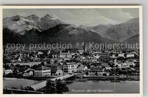 AK / Ansichtskarte Rosenheim Bayern Wendelstein Inn Kirche Panorama Kat. Rosenheim